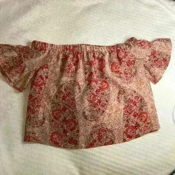 Madewell ๐ฅ100% Silk Off the Shoulder Top size extra small - Picture 9 of 11